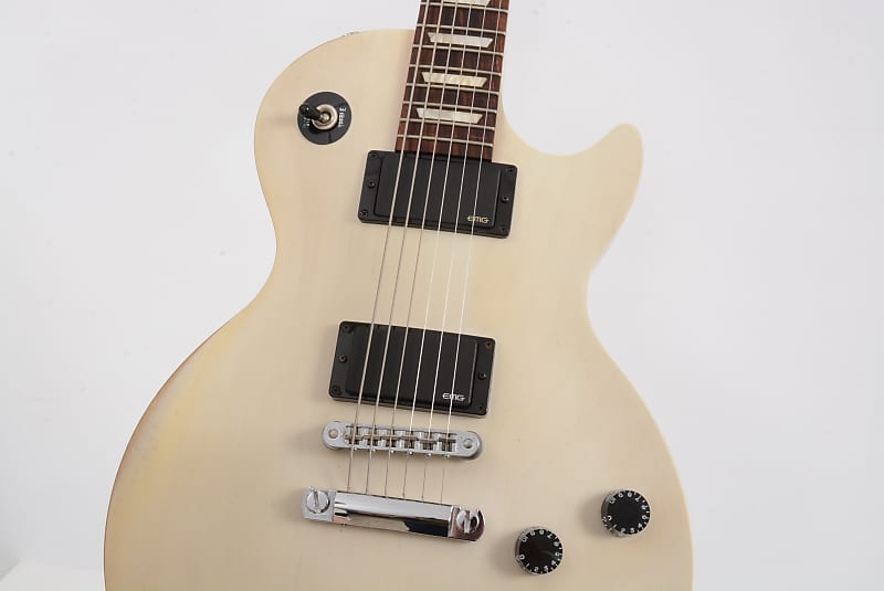 Gibson Les Paul LPJ ホワイト 2013年製 DISC Gibson LPJ Les Paul 2013 Electric Guitar, Rubbed White