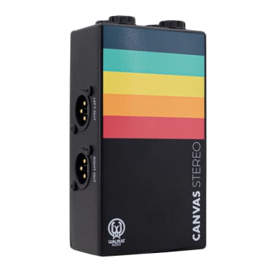 Walrus Audio Canvas Stereo Dual Line Isolator Direct Box 2022 - Present - Black w/ Rainbow Graphic image 3