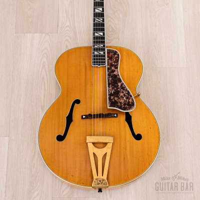 1939 Gibson Super 400 Pre-War Vintage Archtop Acoustic Guitar Blonde w/ Case image 2