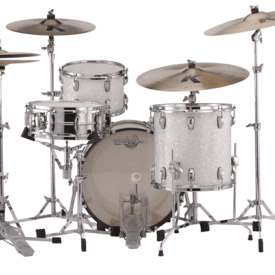 Ludwig Classic Maple White Marine Pearl Fab 14x22, 9x13, 16x16 Drums Shells Made in USA | Authorized Dealer image 4