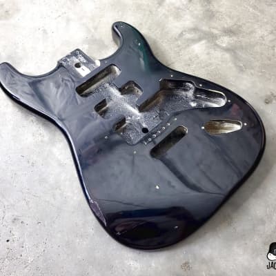 Unknown S-Style Guitar Body #1 (1990s, Black) image 1