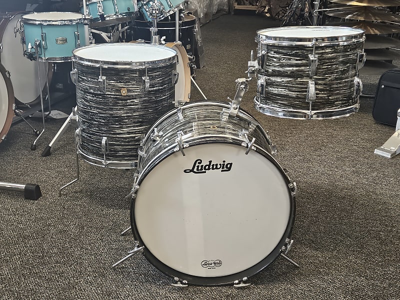 Ludwig 1967 Classic Kit Black Oyster Pearl 20/13/16 image 1