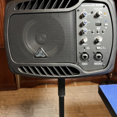Behringer B105D 2022 Black with adapter and stand | Reverb
