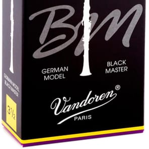 Vandoren CR1835 Black Master Bb Clarinet Reeds - Strength 3.5 (Box of 10)