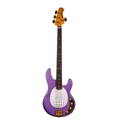 Music Man StingRay Special Bass Guitar, Roasted Maple Neck, Rosewood Fingerboard, Amethyst Sparkle image 4