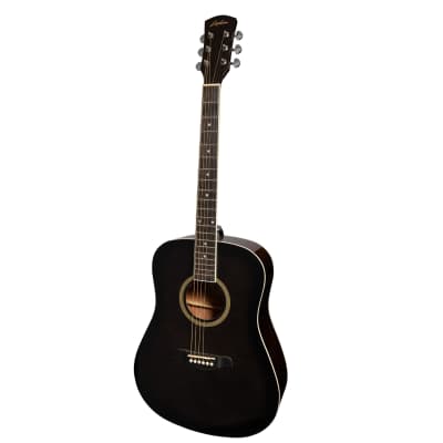 Lorden Acoustic Dreadnought Guitar (Black) for sale