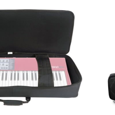 Rockville BEST BAG 49 Padded Rigid Keyboard Gig Bag Case for NORD LEAD 2