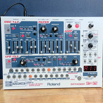 [Mint] Roland SH-32 Desktop Synthesizer Module - White