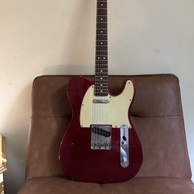 Fender Custom Shop 63 Telecaster Time Machine Light Relic 2002 - Aged Candy Apple Red image 2