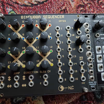 NLC Nonlinear Circuits Bindubba Sequencer Cartesian Sequencer w/ 16 Gate outputs and Slew Limiter Black image 1