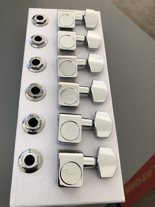 Fender Standard Tuning Machines for Telecaster Chrome 141 Reverb