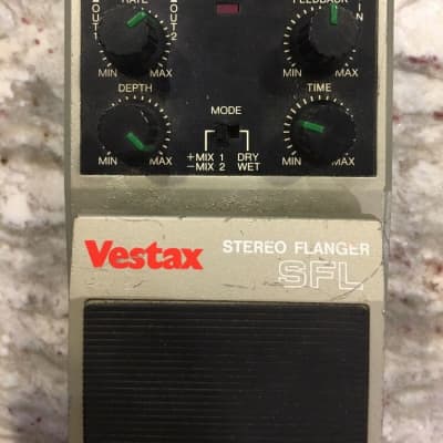 Vestax SFL Stereo Analog Flanger Rare Vintage Guitar Effect Pedal MIJ Japan image 2