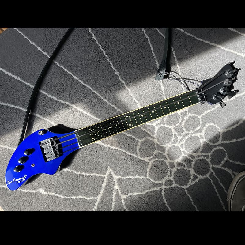 DeArmond Ashbory Bass 1999 Deep Cobalt Blue Reverb