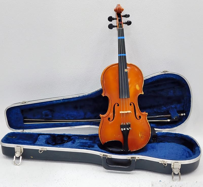Shimro Stradivari Copy 501 3/4 Violin With Case Needs Minor