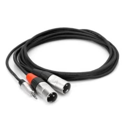 Hosa Pro Stereo Brekout Cable | REAN 3.5mm TRS to Dual XLR3M image 2