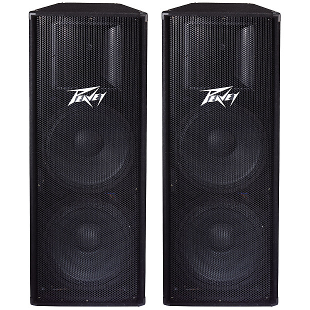 Peavey PV 215 Dual 15" 2-way Speaker Cabinet (Pair) image 1