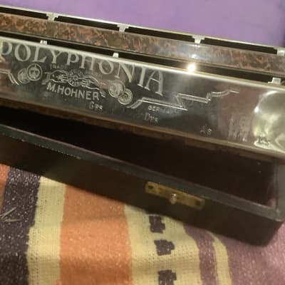 Hohner  Polyphonia triple chord harmonica, 1932-1937, very rare image 10