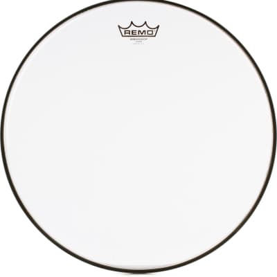 Remo Ambassador Clear Drumhead - 16 inch  Bundle with Remo Controlled Sound Coated Drumhead - 14 inch - with Black Dot image 2