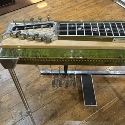 ZB Pedal steel - Natural Maple/ green. 10 string. image 3