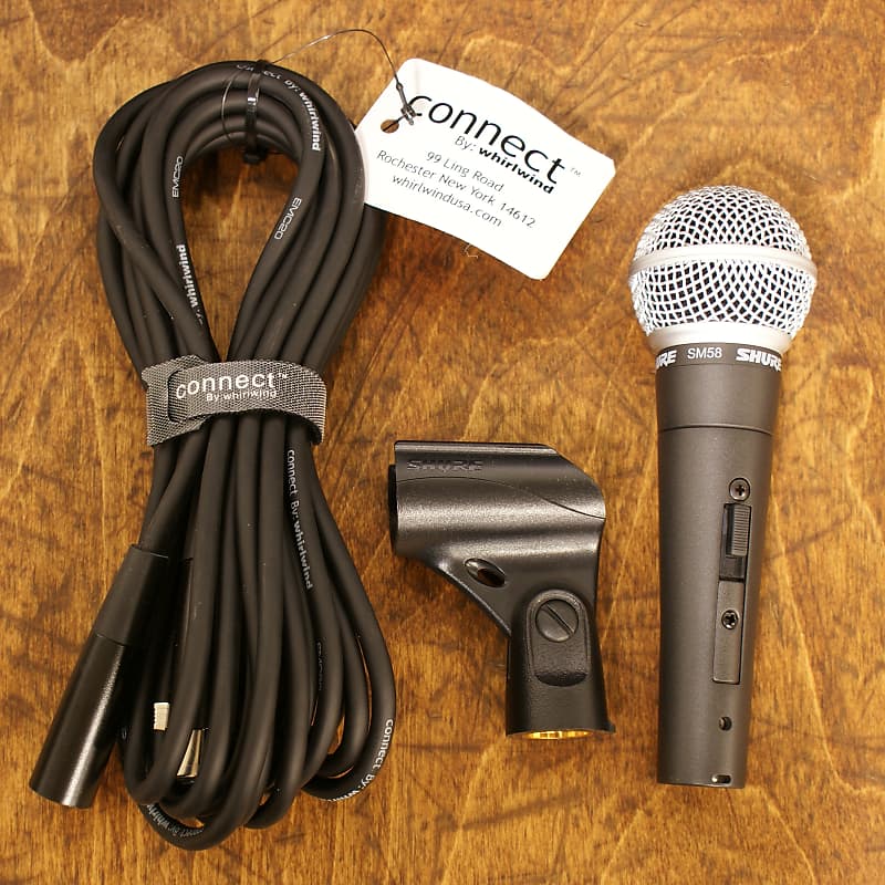 Shure SM58S Microphone Includes 20' Mic Cable & Ultimate Reverb