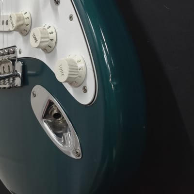 Custom Fender American Stratocaster 2002 CS69 Pups Teal Green Transparent Light Relic image 8