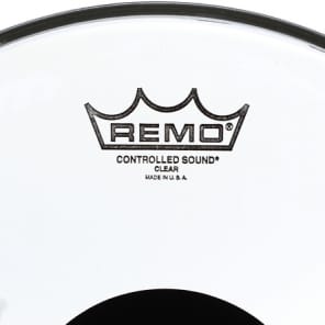 Remo Controlled Sound Clear Drumhead - 13 inch - with Black Dot image 2