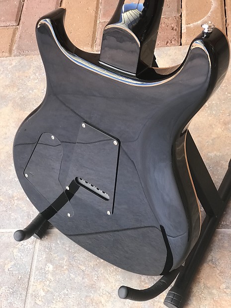 PRS SE Custom 22 Trans Black Flame | Reverb