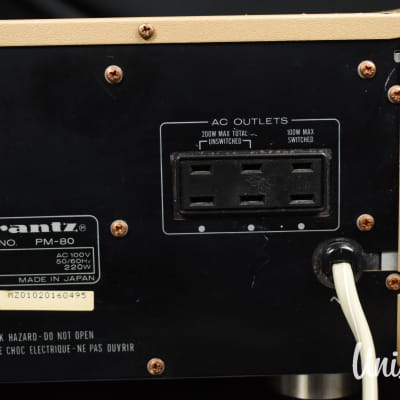 Marantz PM-80 Integrated Stereo Amplifier in Very Good Marantz PM-80 Integrated Stereo Amplifier in Very Good