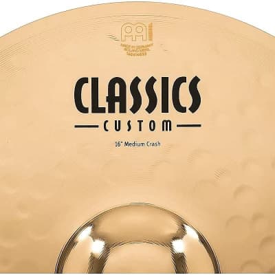 Meinl Classics Custom Brilliant CC16MC-B 16" Medium Crash Cymbal (w/ Video Demo) image 6