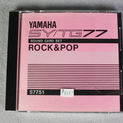 Yamaha SY/TG77 Sound Card Set - Rock & Pop - S7751 - New - Never Used - RARE