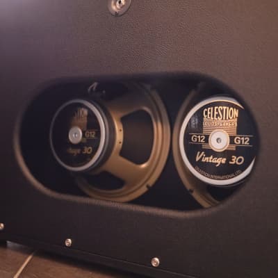 Suhr 2X12 Speaker Cabinet Celestion Vintage 30 Black with Black Grill image 4