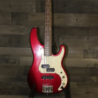 Fender American Precision Plus Bass 1990 Candy Apple Red with case! image 3