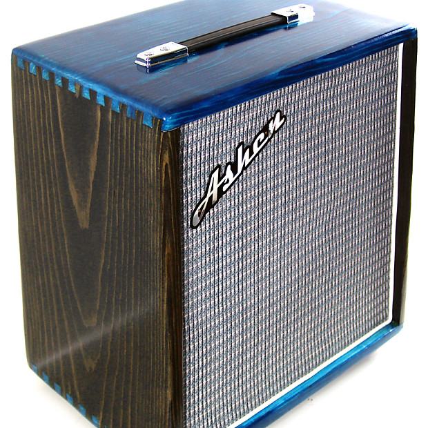 Ashen 110 Custom Handmade Guitar Speaker Amp Cabinet Blue/Black