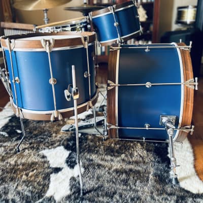 Ludwig 3pc Compact Kit 1920’s Restored - Salty Dog Blue image 7