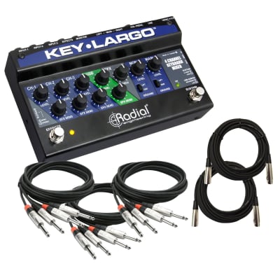 Radial Key-Largo Keyboard Mixer and Performance Pedal BASIC CABLE KIT image 1