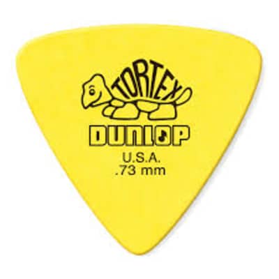 Dunlop Tortex Triangle Guitar Picks 6 Pack .73 mm image 1