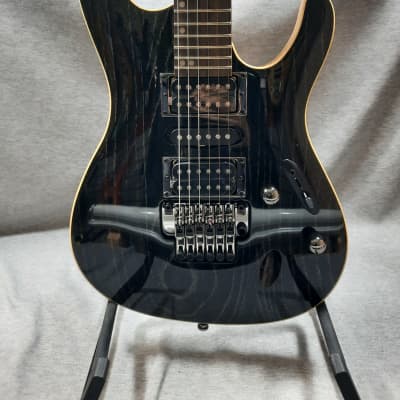 Ibanez RG370AHMZ-SWK Silver Wave Black Guitar | Reverb