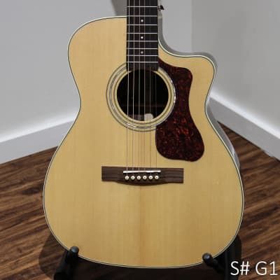 Guild OM-150CE Acoustic-Electric Guitar, Natural Gloss image 2