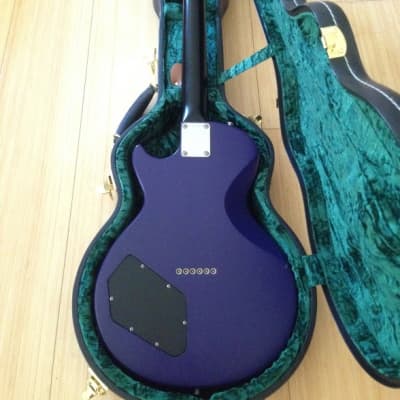 1993 Edwards by ESP Gothic Purple LP Shaped Superstrat Guitar w Premium USA Hardshell Case MIJ Japan image 15