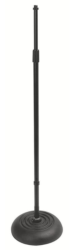 On-Stage MS7201QTR 34-60 Round Base Quarter Turn Microphone Stand, Black image 1