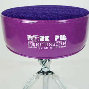 Pork Pie Drum Throne Purple Glitter Purple Swirl image 8