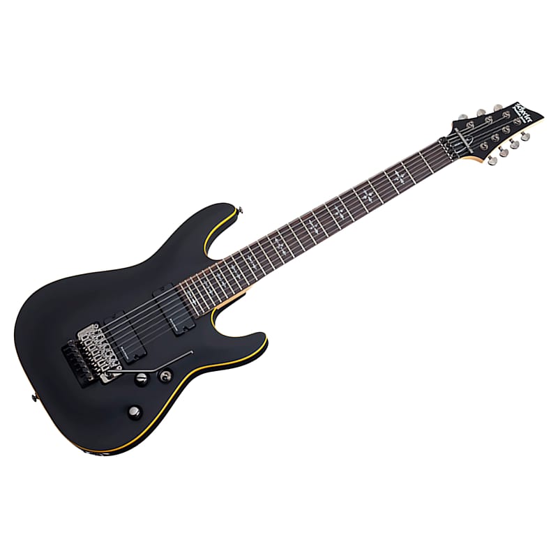 Demon 7 Floyd - Aged Black Satin Schecter | Reverb