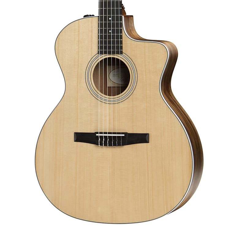 Taylor 214ce-N Nylon Rosewood Grand Auditorium Classical Acoustic-Electric Guitar (with Gig Bag) image 1
