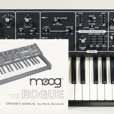 Moog the Rogue vintage analog synthesizer + owner's manual (serviced)