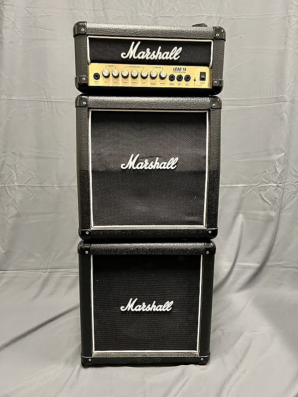 Marshall Lead 15 Micro Stack with Amplifier head 2001 Black Reverb