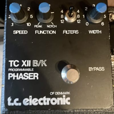 ベース tc electronic TC XII B/K PHASER TC Electronic TC XII Programmable Phaser B/K Rare Vintage