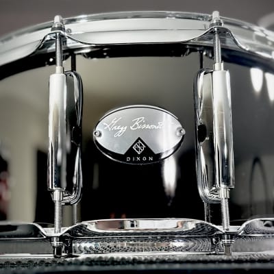 Dixon Artisan Signed Gregg Bissonette 6.5″ X 14″ Steel Snare Drum - Authorized Dixon Dealer image 2