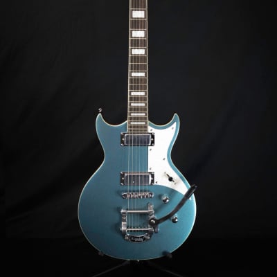 Aria 212 MK2 Bowery Chambered Electric Guitar (Phantom Blue) for sale