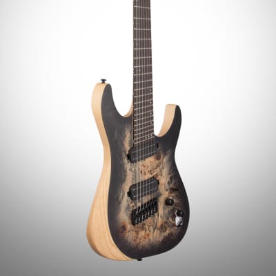 Schecter Reaper 7MS Electric Guitar, 7-String, Charcoal Burst image 4