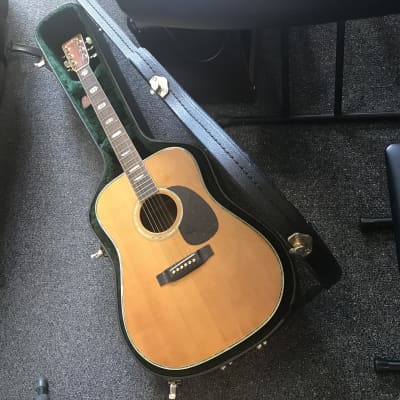 Sigma DR-41 Natural finish made in Japan 1983 dreadnought acoustic guitar in very good condition with hard case . image 2